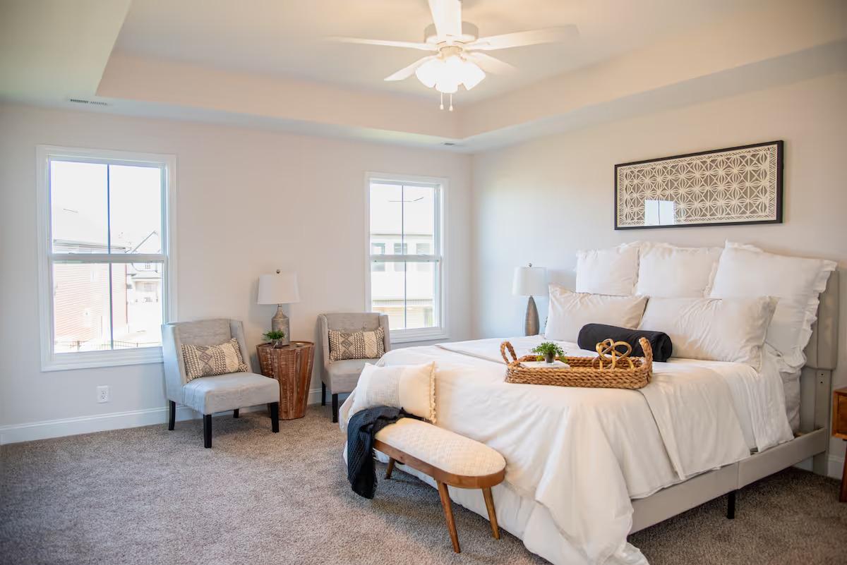 5610 single hung window interior in bedroom