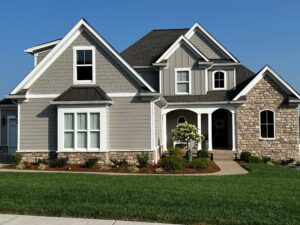 exterior single hung window