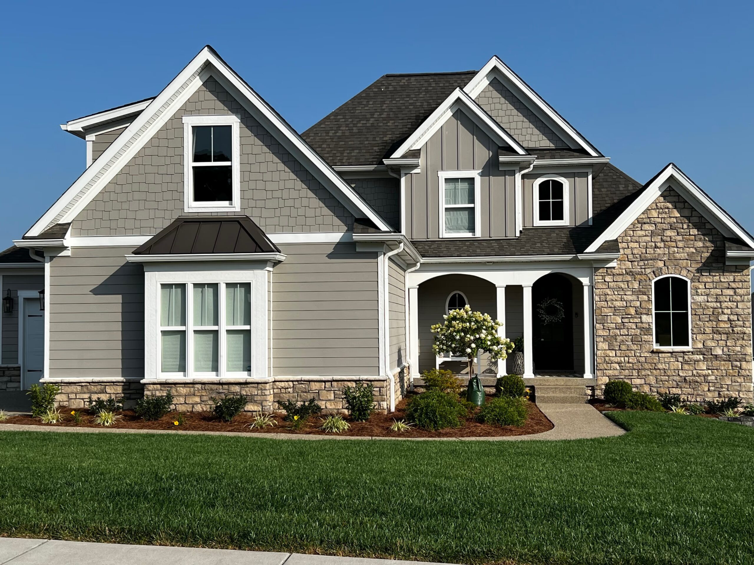 exterior single hung window