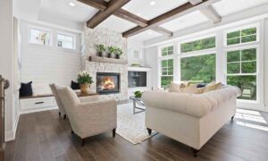 Interior Living Room Trinity Window