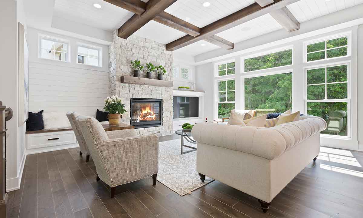 Interior Living Room Trinity Window